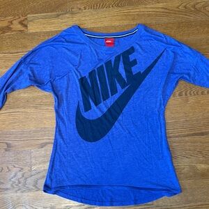 Nike Blue Long Sleeve Tee